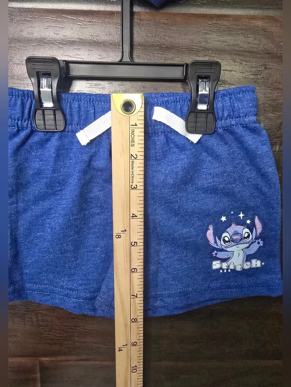 NWT Disney Stitch Boys Blue Short Sleeve Shirt and Shorts Set 3-6Months